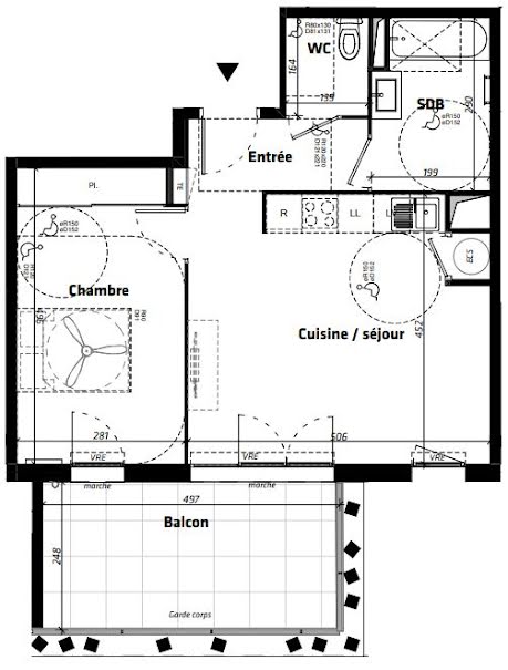 Vente appartement 2 pièces 47 m² à Nimes (30000), 209 000 €