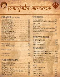 Punjabi Aroma menu 1