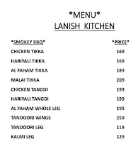 Lanish Kitchen menu 1