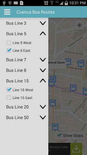 Cuenca Bus Routes