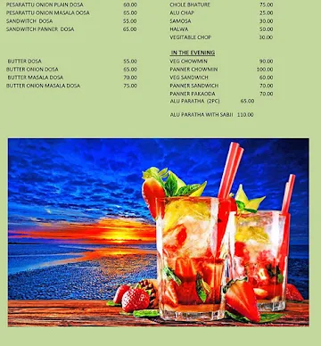 The South Express menu 