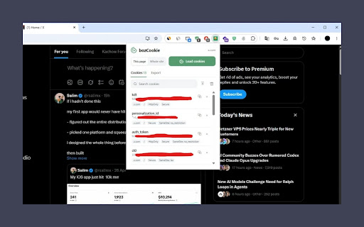 bozCookie — Cookie Manager screenshot 1