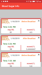 Blood Sugar Checker Diary - náhled