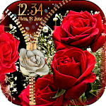 Cover Image of Herunterladen Rose Theme Zipper Lock Screen 3.0 APK