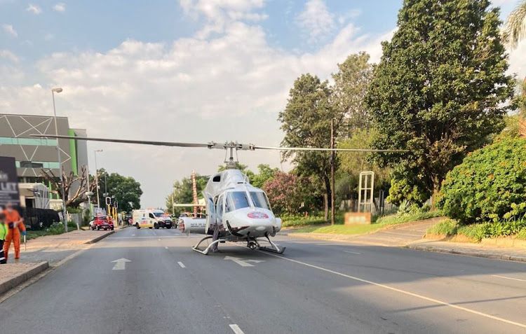 A woman was airlifted to hospital after a hit-and-run incident in Ferndale.