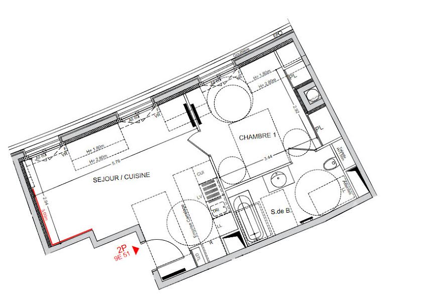 Vente appartement 2 pièces 42.2 m² à Puteaux (92800), 484 000 €