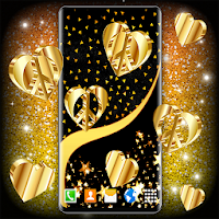 Gold Hearts Live Wallpaper  Golden 4K Wallpapers