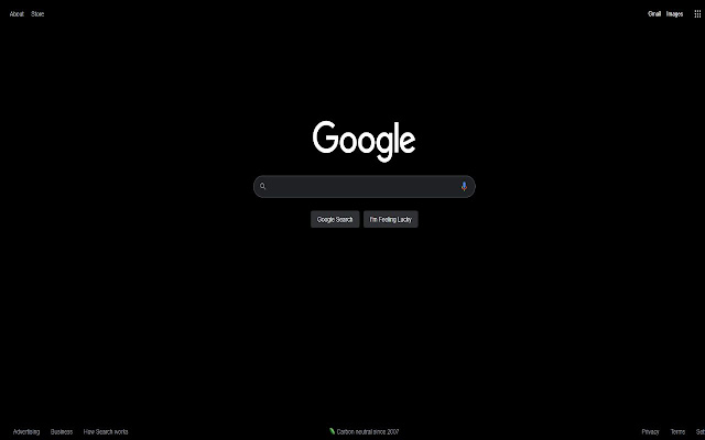 Dark Google chrome extension