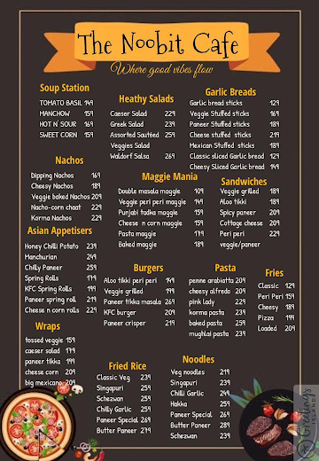 The Noobit Cafe menu 