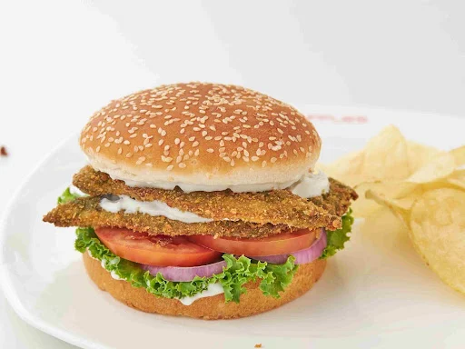 Pesto Fried Chicken Burger