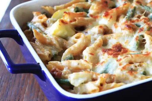 Mozzarella Penne White Sauce Pasta