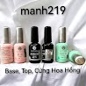 Base Top Hoa Hồng Cứng Móng Top Lì Hoa Hồng Sơn Gel Youth Rose