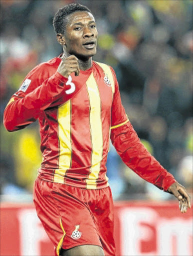 RECOVERING: Asamoah Gyan