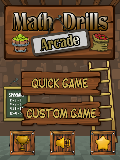 Math Drills Arcade Game