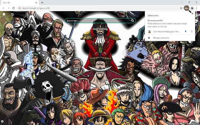 One Piece Wallpaper Desktop New Tab