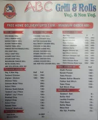 ABC Grills and Rolls menu 1