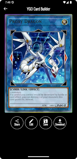 Screenshot YGO Card Builder