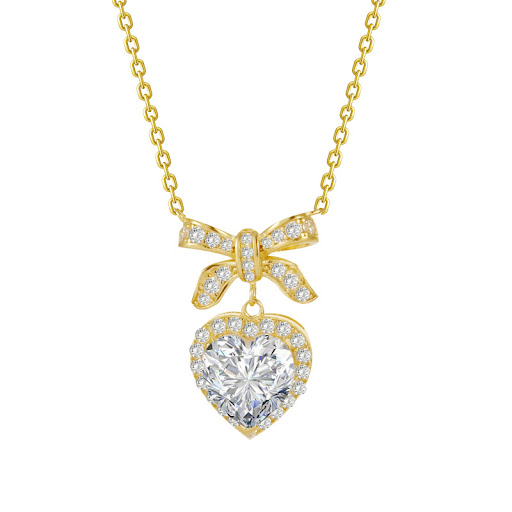 Title 7, S925 Sterling Silver Princess Knot Necklace for...