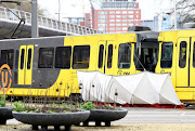 A view of the site of a shooting in Utrecht, Netherlands, on March 18 2019. 