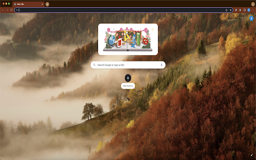 Foggy Autumn Morning Theme Preview 1
