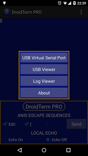 DroidTerm PRO: USB Serial Port