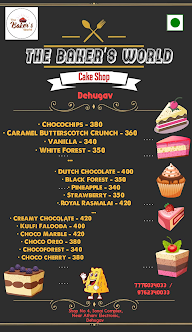 The Baker's World Cake Shop menu 1