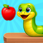 Snake Eat Puzzle: Line Drawing
