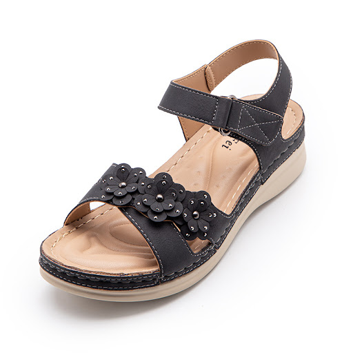 Title 4, Flower Non-Slip Wedge Heel Plus Size Sandals. E...