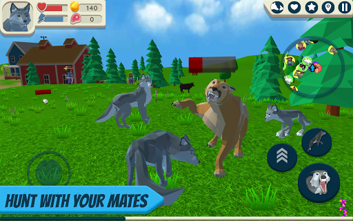 Wolf Simulator: Wild Animals 3D screenshots 1