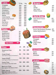Sawraj Bakers menu 1