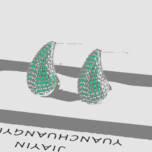 Title 9, Water Drop Zircon Earrings Super Shiny Personal...