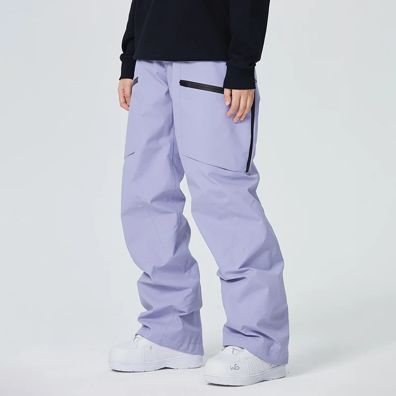 Thermische en winddichte waterdichte broek voor de winter. Losse pasvorm, professioneel voor sneeuw en outdoor activiteiten.