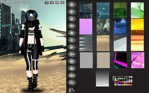 Cyberpunk fashion dress up game