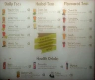 Tea Bar menu 1