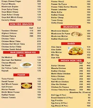 Arora's Food menu 2