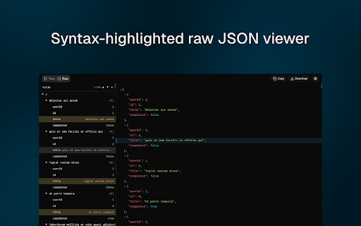 Browser JSON Viewer screenshot 2