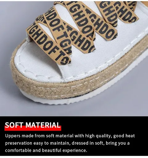Title 7, Womens Woven Thick Espadrille Lace-up Casual S...