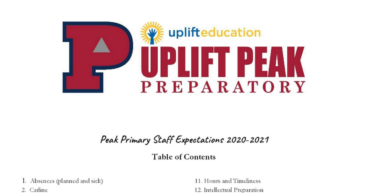 Peak Primary 2020-2021 Staff Expectations 7.20.20.docx