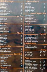 Aroma Expresso Cafe menu 1