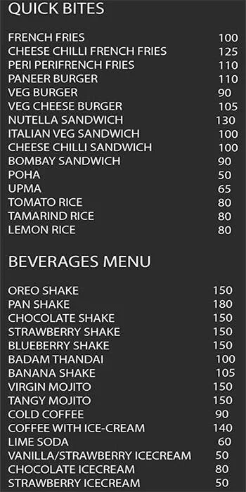 Dosa Bite menu 