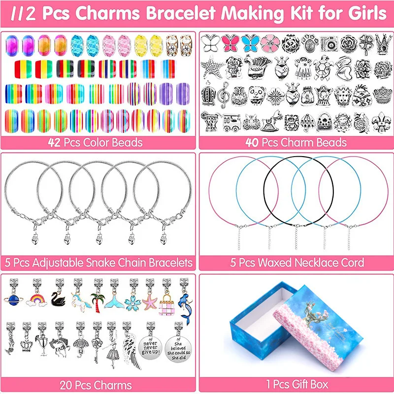 Kit DIY Bracelet Combinaison Enfants Sakura Deer Crystal Créez des bracelets uniques avec des cristaux scintillants et un adorable motif de cerf.