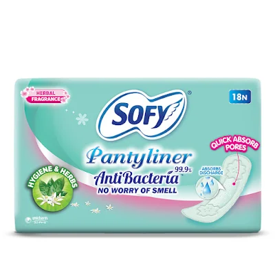 SOFY PANTYLINER ANTIBACTERIA 18'S