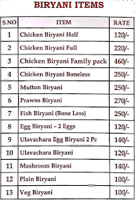 Ruchi Currys menu 3