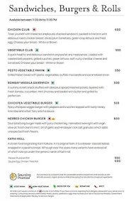 Courtyard By Marriott menu 2