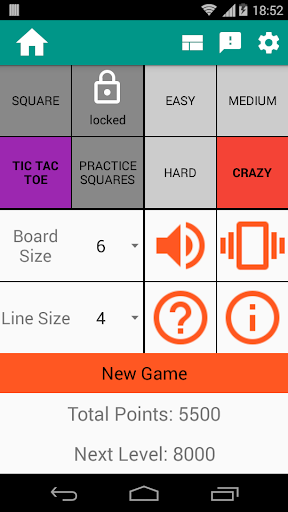 Square Tic Tac Toe