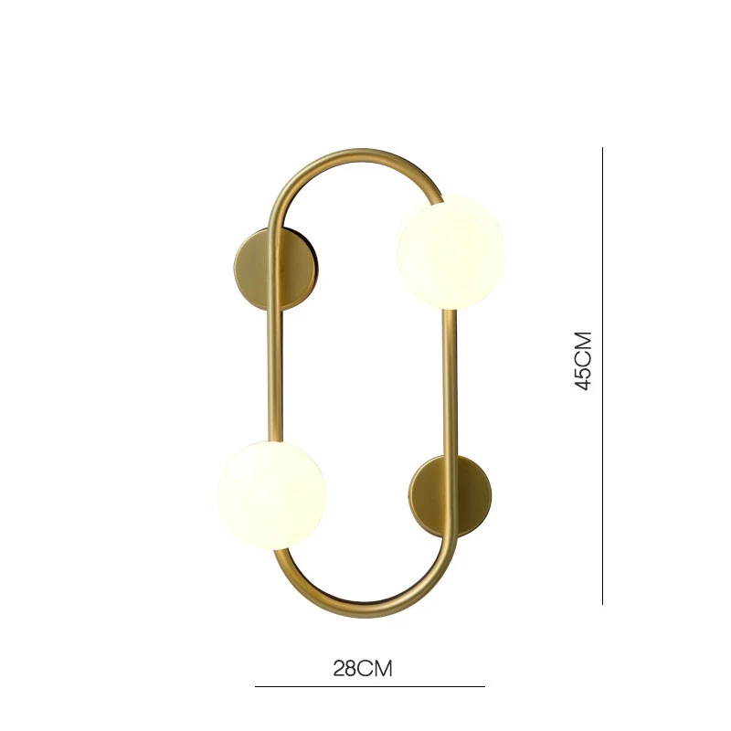 Kreatywna i prosta lampa ścienna do przedpokoju i sypialni. Nowoczesny design, idealne oświetlenie przy łóżku.