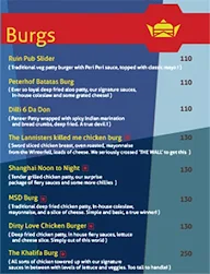 Being Truckers menu 4