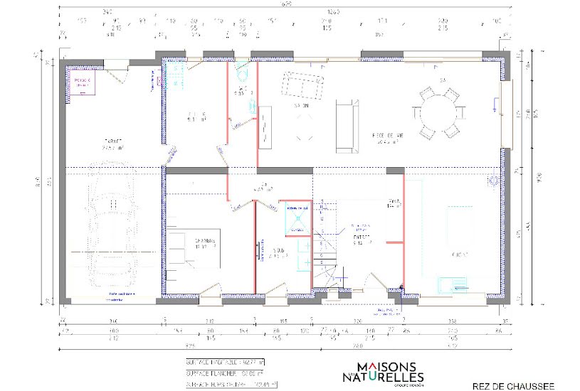  Vente Terrain + Maison - Terrain : 1 000m² - Maison : 155m² à Rebergues (62850) 