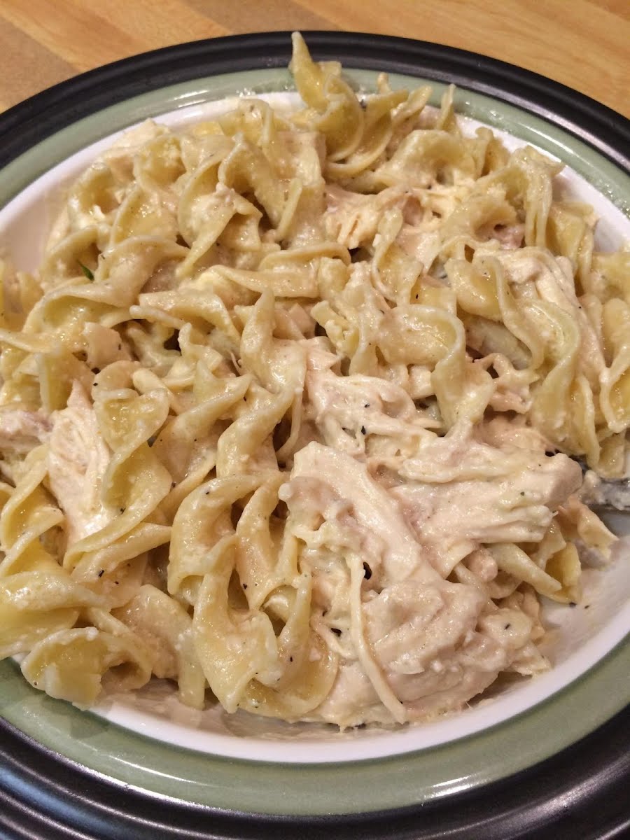 Creamy Crock Pot Chicken with Pasta | Just A Pinch Recipes