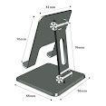 Giá Đỡ Máy Tính Bảng Hợp Kim Nhôm, 2 Trục Điều Chỉnh Mt - 133, Mt - 134